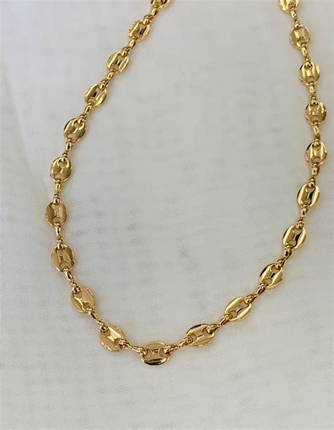 14k gold gucci style chains|gold chain gucci link.